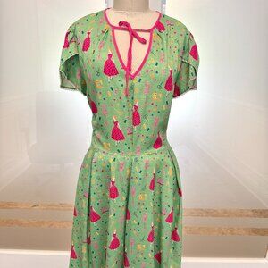 Unique Vintage Dress | NWT | Zipper Back | Sewing Pattern | Size 2X | Plus